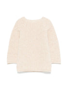 Maglione per neonati Paz Rodriguez beige con effetto mélange - Rubino Kids