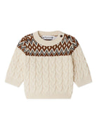 Maglione per neonato Bonpoint bianco a fantasia - Rubino Kids