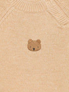 Maglione per neonato Donsje beige con orso ricamato - Rubino Kids