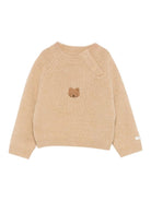 Maglione per neonato Donsje beige con orso ricamato - Rubino Kids
