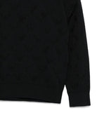 Maglione per neonato Emporio Armani Kids blu con scollo rotondo - Rubino Kids