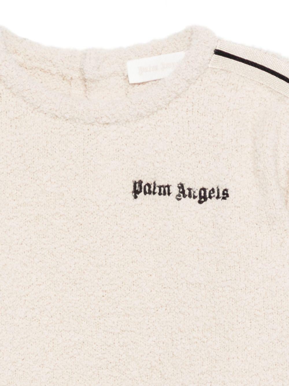 Maglione per neonato Palm Angels Kids beige girocollo - Rubino Kids