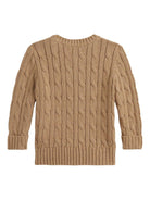 Maglione per neonato Polo Ralph Lauren Kids beige con motivo frontale a trecce - Rubino Kids