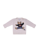 Maglione per neonato Polo Ralph Lauren Kids bianca con stampa grafica sul davanti<BR/> - Rubino Kids
