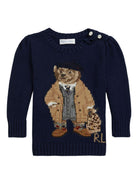 Maglione per neonato Polo Ralph Lauren Kids con motivo Polo Bear - Rubino Kids