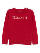 Maglione per neonato TRUSSARDI JUNIOR beige con intarsio - Rubino Kids