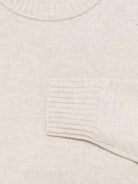 Maglione pesante per bambino Paolo Pecora Kids beige con girocollo - Rubino Kids