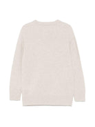 Maglione pesante per bambino Paolo Pecora Kids beige con girocollo - Rubino Kids