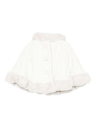 Mantella per neonata La Stupenderia bianca con chiusura a bottoni - Rubino Kids