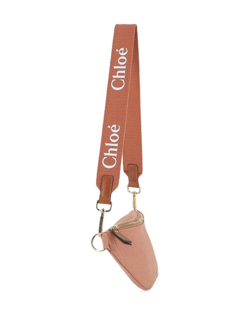 Marsupio per bambina Chloé Kids rosa con logo - Rubino Kids