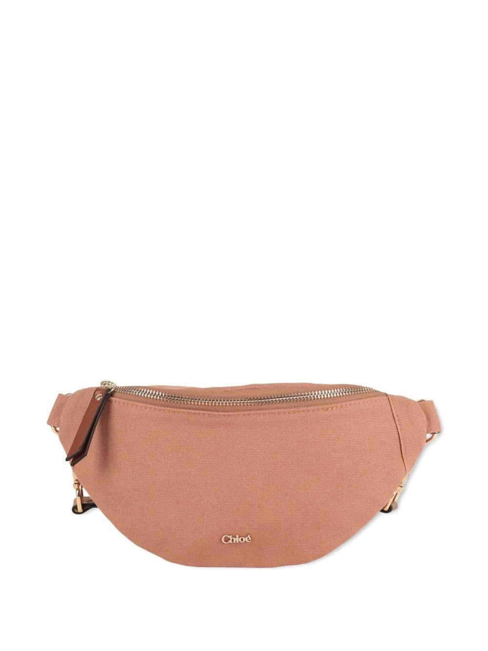 Marsupio per bambina Chloé Kids rosa con logo - Rubino Kids