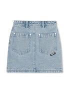 Minigonna con paillettes per bambina Dkny Kids blu con vita media - Rubino Kids