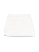 Minigonna matelassé per bambina Il Gufo bianco con motivo a fiori - Rubino Kids