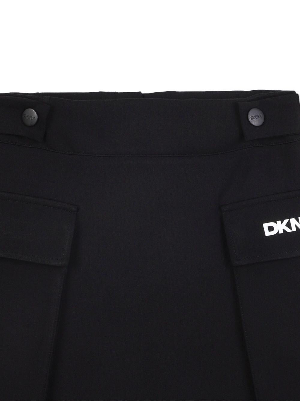 Minigonna per bambina Dkny Kids nera con tasche - Rubino Kids