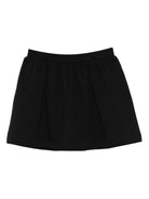 Minigonna per bambina Moschino Kids nero elasticizzata in vita Teddy Bear - Rubino Kids