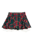 Minigonna per neonata La Stupenderia multicolore con motivo a quadri - Rubino Kids