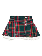 Minigonna per neonata La Stupenderia multicolore con motivo a quadri - Rubino Kids