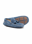 Mocassini con nappa per bambino BabyWalker blu con suola antiscivolo - Rubino Kids