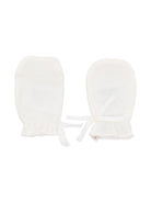 Muffole per neonati Bonpoint bianche con fiocco - Rubino Kids