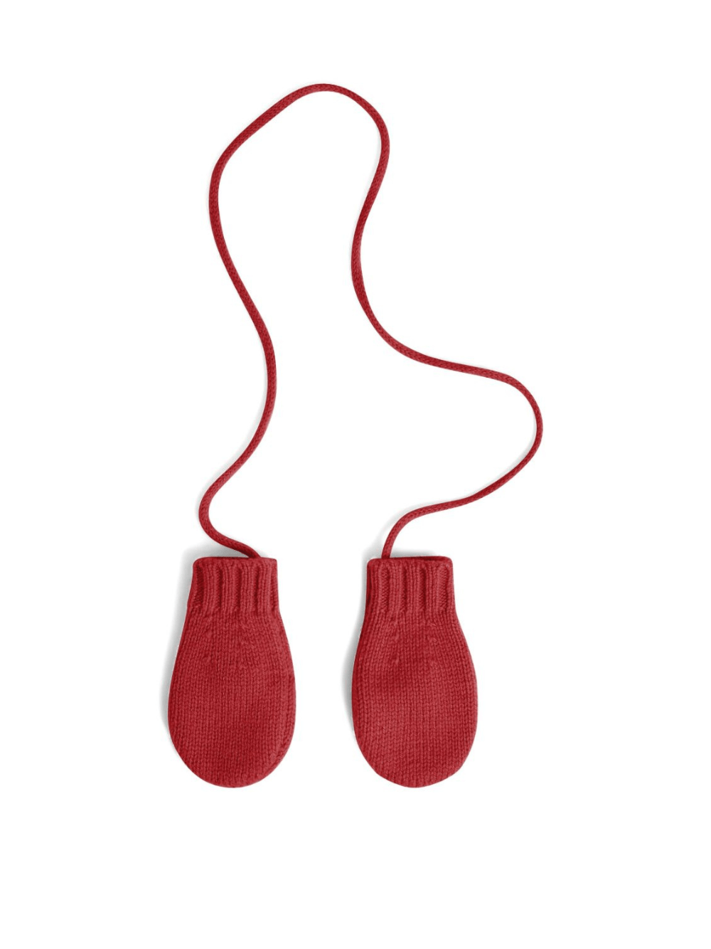 Muffole per neonato Bonpoint rosso in maglia - Rubino Kids