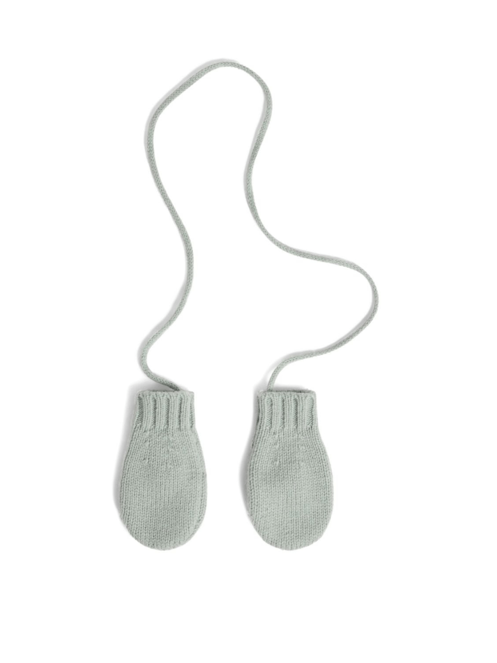 Muffole per neonato Bonpoint verde salvia in maglia - Rubino Kids