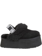 Mules per bambina UGG Kids Funkette nero con plateau - Rubino Kids