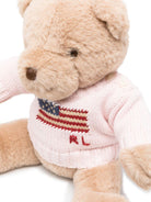 Orsetto Flag per neonati Polo Ralph Lauren Kids rosa con logo intarsiato - Rubino Kids