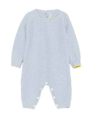 Pagliaccetto per neonato Gensami Kids azzurro di lana