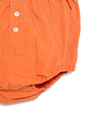 Pantaloncini in cotone per neonata Bonpoint arancione con vita elasticizzata - Rubino Kids