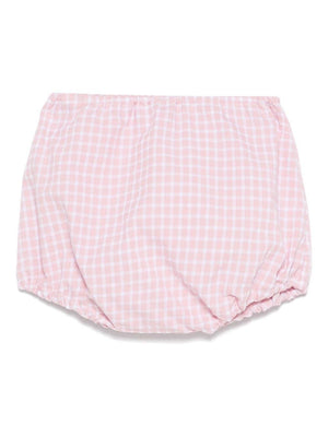 Pantaloncini per neonata Mariella Ferrari rosa a quadri