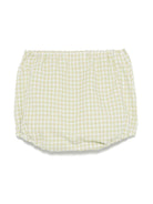 Pantaloncini per neonata Mariella Ferrari verde a quadri - Rubino Kids