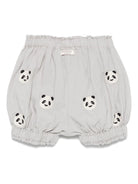 Pantaloncini per neonato Donsje Carson grigio con ricamo all - over - Rubino Kids