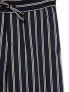 Pantaloni a righe per bambino Paolo Pecora Kids blu con coulisse elasticizzata - Rubino Kids