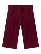 Pantaloni Bellino per neonata Bonpoint rossi con tasche applicate - Rubino Kids