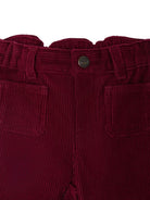 Pantaloni Bellino per neonata Bonpoint rossi con tasche applicate - Rubino Kids