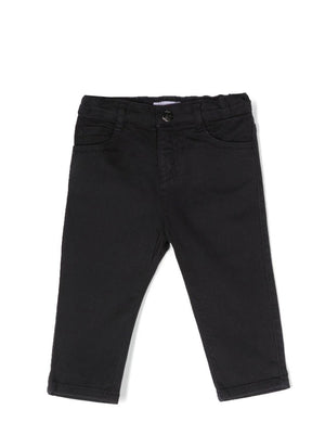 Emporio Armani Kids blue straight-leg chinos for boys