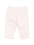 Pantaloni da neonata Givenchy Kids rosa con dettaglio logo - Rubino Kids