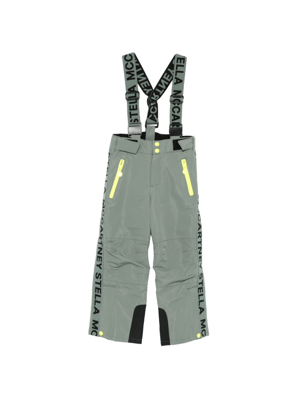 Pantaloni da sci per bambino Stella McCartney Kids verdi con cinturini regolabili - Rubino Kids