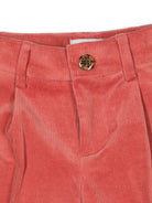 Pantaloni dritti per bambina Scotch & Soda rosa con passanti - Rubino Kids