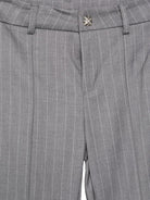 Pantaloni gessati per bambina John Richmond Junior grigi con decorazione sul retro - Rubino Kids