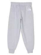 Pantaloni grigi per bambino sportivi effetto mélange con ricamo The North Face Kids - Rubino Kids