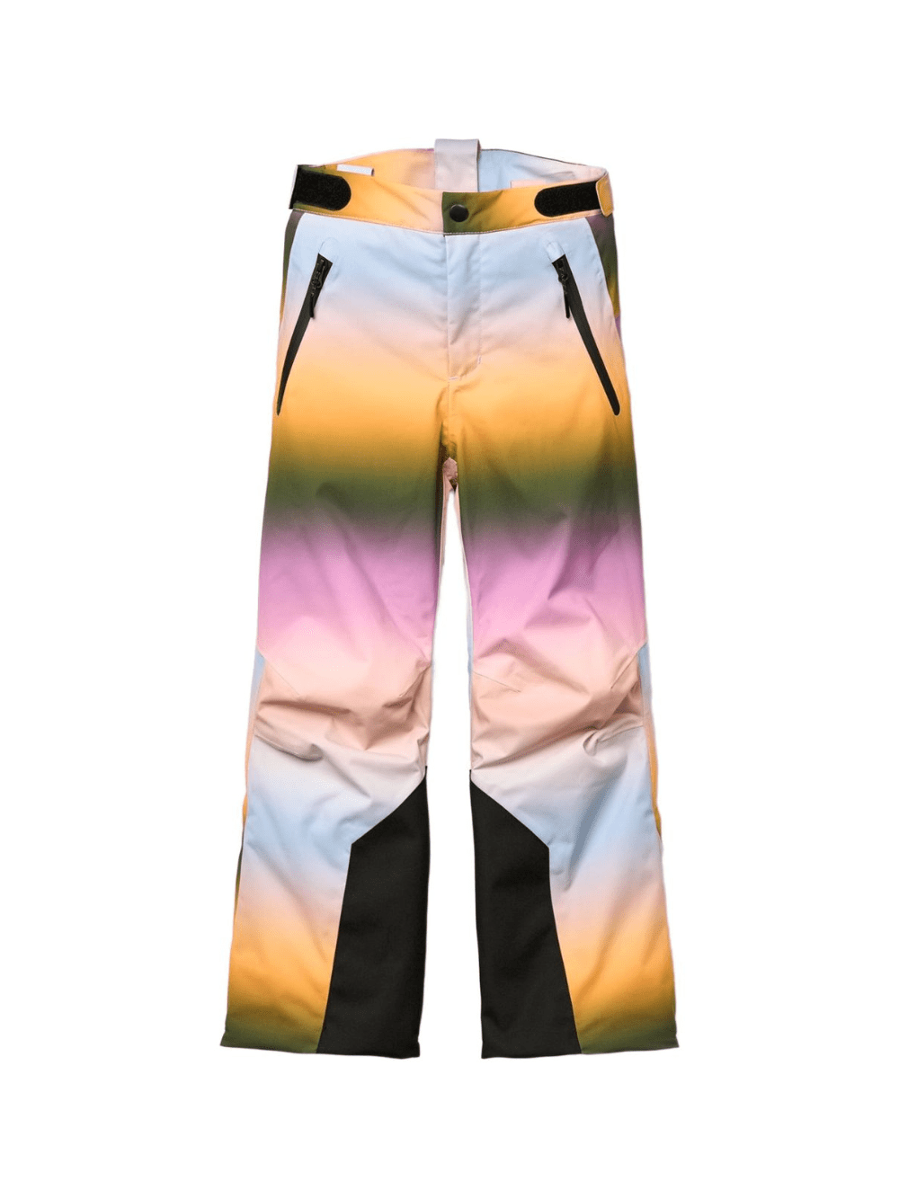 Pantaloni Jump Pro per bambina Molo multicolore con chiusura con zip nascosta e bottone - Rubino Kids