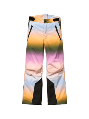 Jump Pro trousers for girls Molo multicolor with hidden zip and button fastening