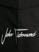 Pantaloni neri per bambina con stampa logo John Richmond Junior - Rubino Kids