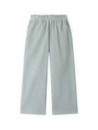 Pantaloni per bambina Bonpoint verde con vita elasticizzata - Rubino Kids