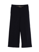 Pantaloni per bambina Chloé Kids blu con dettaglio a catena - Rubino Kids