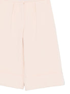 Pantaloni per bambina Elisabetta Franchi la Mia Bambina rosa chiaro con banda logo - Rubino Kids