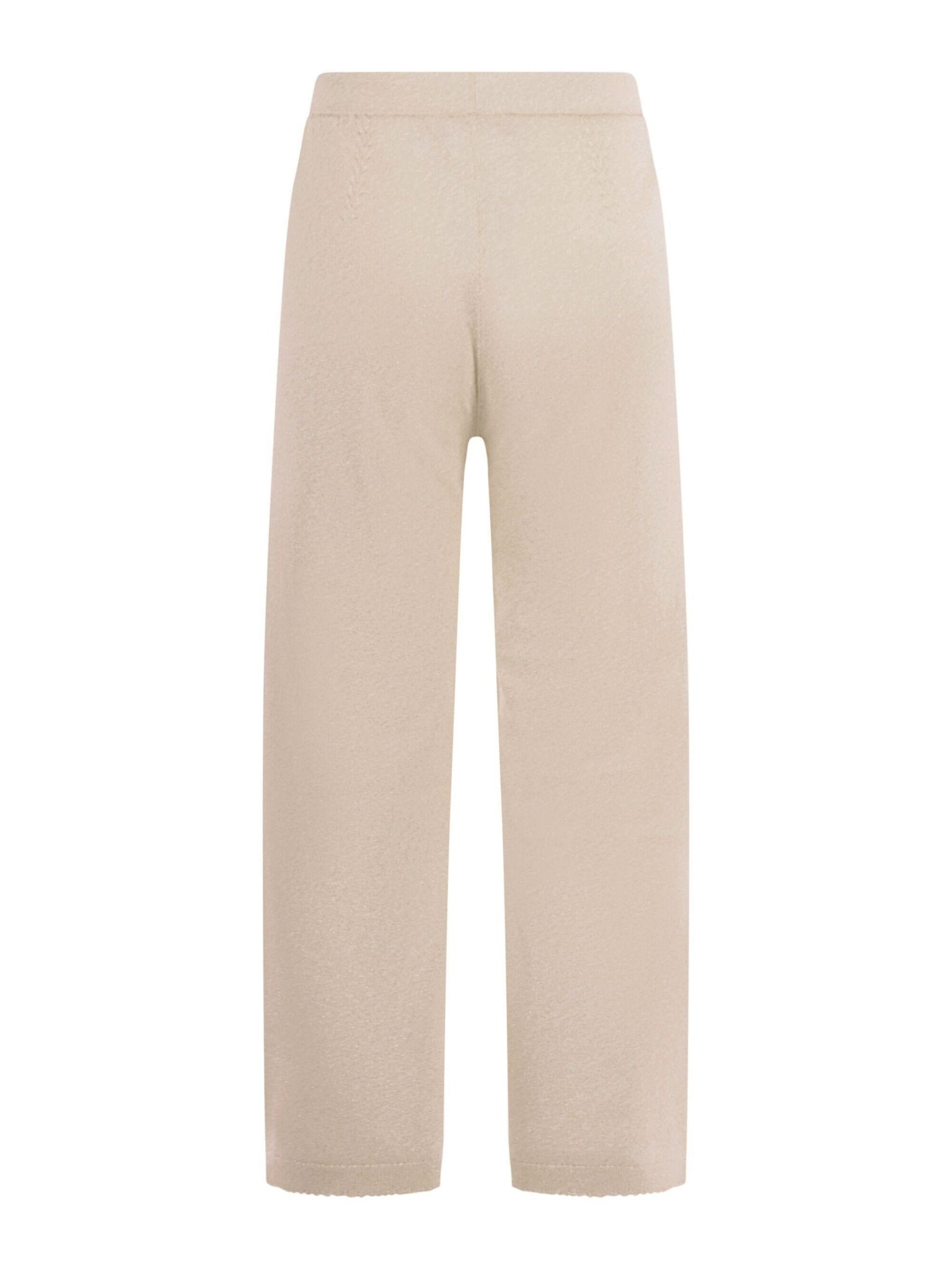 Pantaloni per bambina Emporio Armani Kids beige con due tasche posteriori - Rubino Kids
