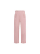 Pantaloni per bambina Emporio Armani Kids rosa con due tasche posteriori - Rubino Kids