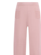 Pantaloni per bambina Emporio Armani Kids rosa con due tasche posteriori - Rubino Kids
